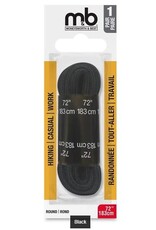 M&B Work Boot/Shoe Laces - Black