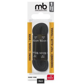 M&B Work Boot/Shoe Laces - Black