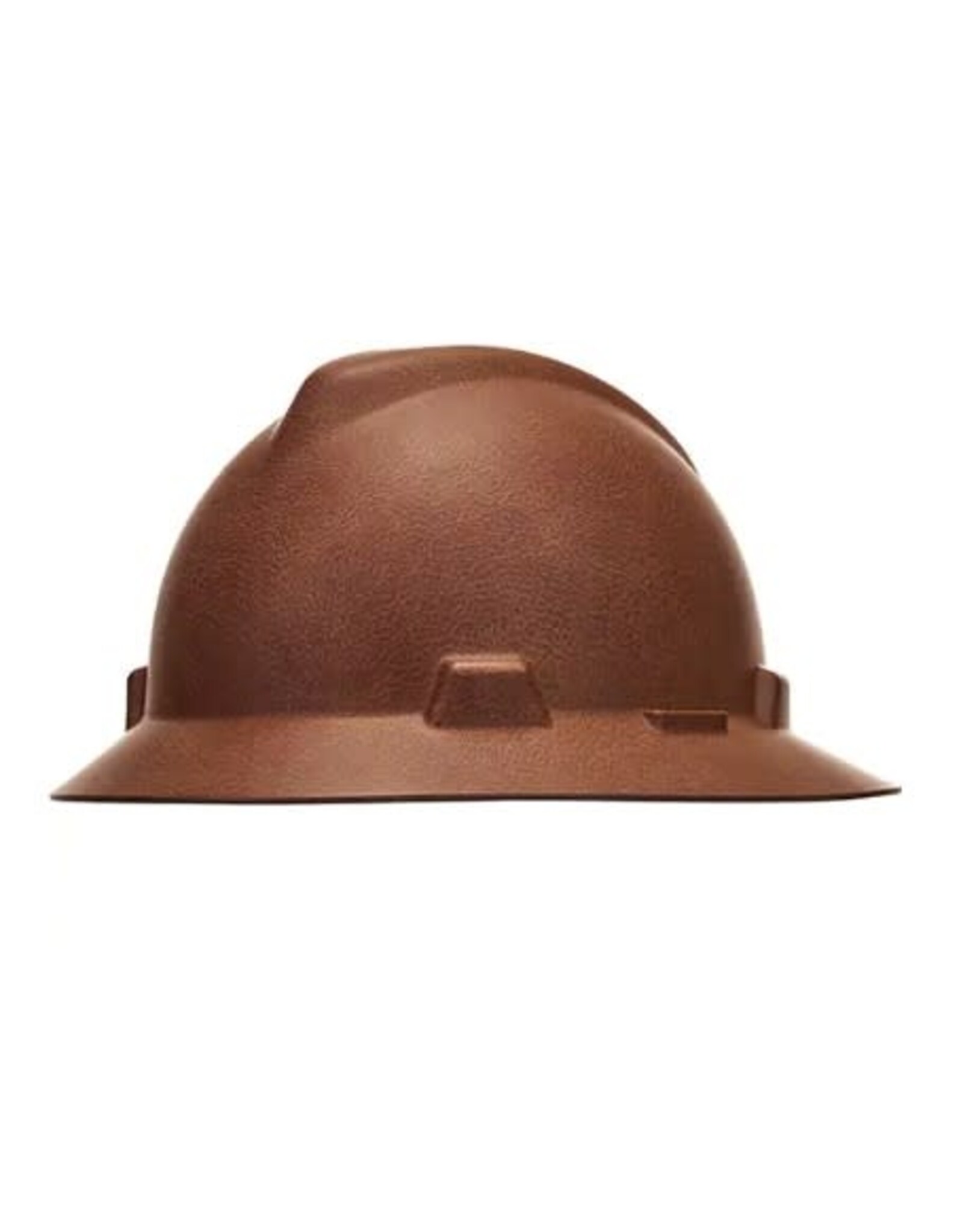 MSA HydroDip Full Brim Hard Hat, Ratchet, Leather, CSA Type I
