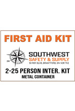 Dentec 2-25 Intermediate CSA Type 3 First Aid Kit, Metal Case