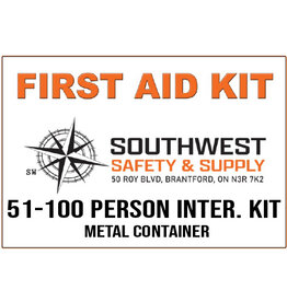 Dentec 51-100 Intermediate CSA Type 3 First Aid Kit, Metal Case