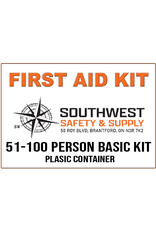 Dentec 51-100 Basic CSA Type 2 First Aid Kit, Plastic Case