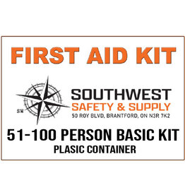 Dentec 51-100 Basic CSA Type 2 First Aid Kit, Plastic Case