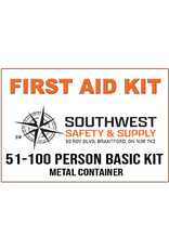 Dentec 51-100 Basic CSA Type 2 First Aid Kit, Metal Case