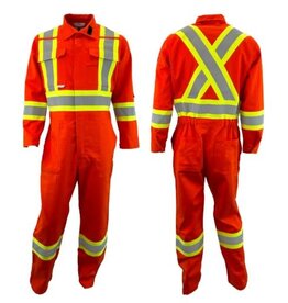 Atlas High Vis Coveralls - Orange