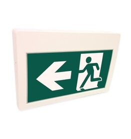 Plastic Housing Running Man Exit Sign w/Backlit
