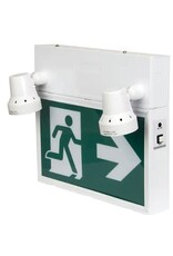 Running Man Sign w/ Security Lights, LED, Battery/Hardwired, Aluminum