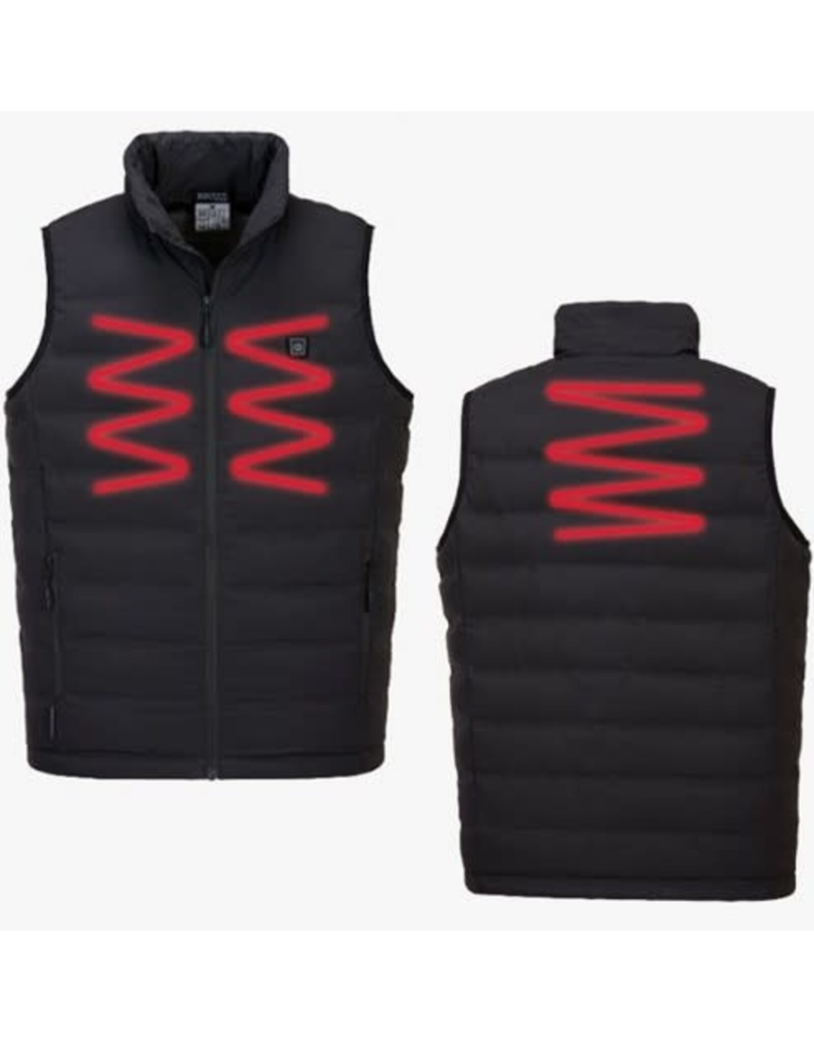 Portwest Ultrasonic Heated Vest, Black