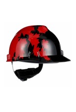MSA Freedom Hard Hat, Blk/Red Maple Leaves