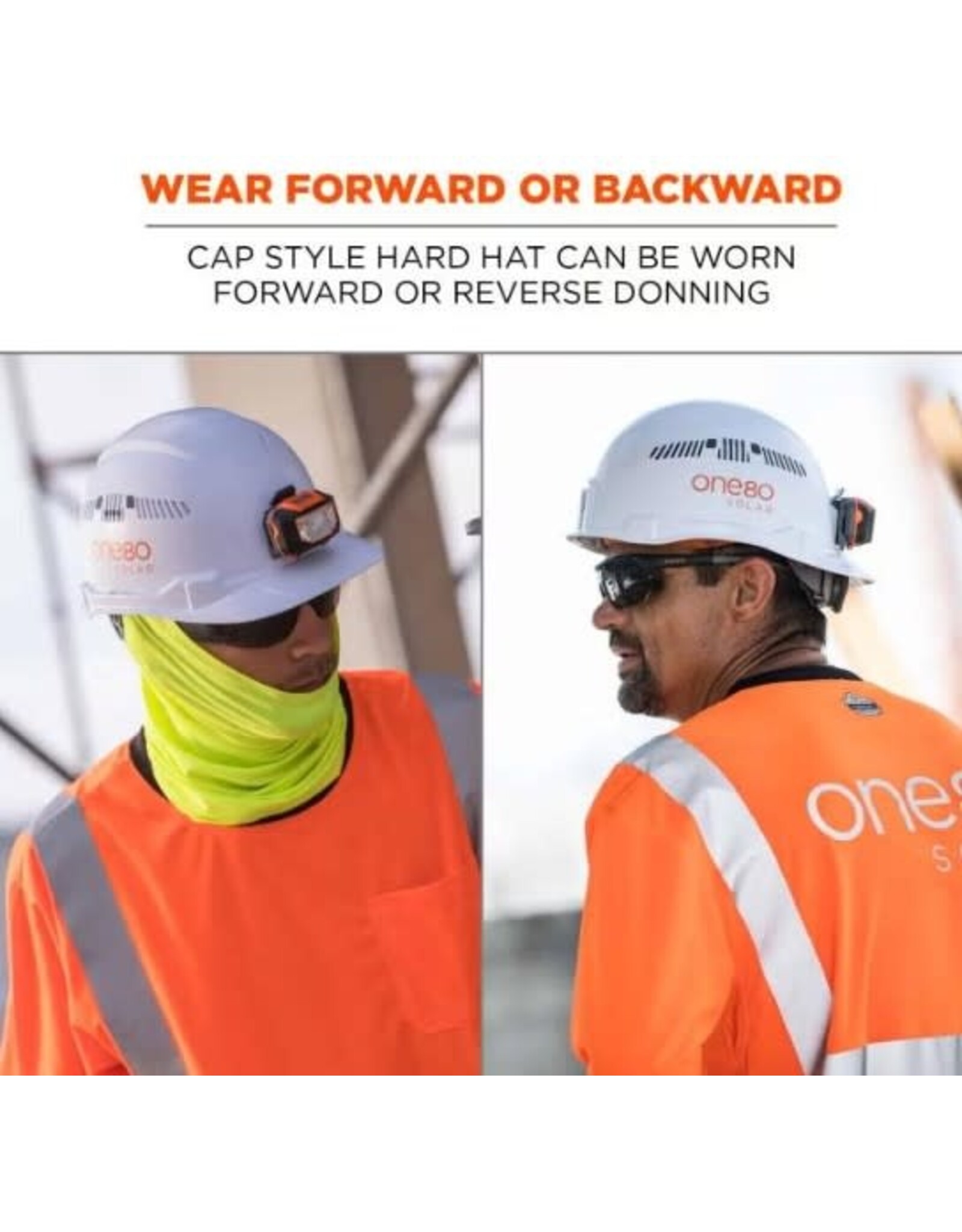 Ergodyne Skullerz 8972LED Premium Vented Front Brim Hard Hat