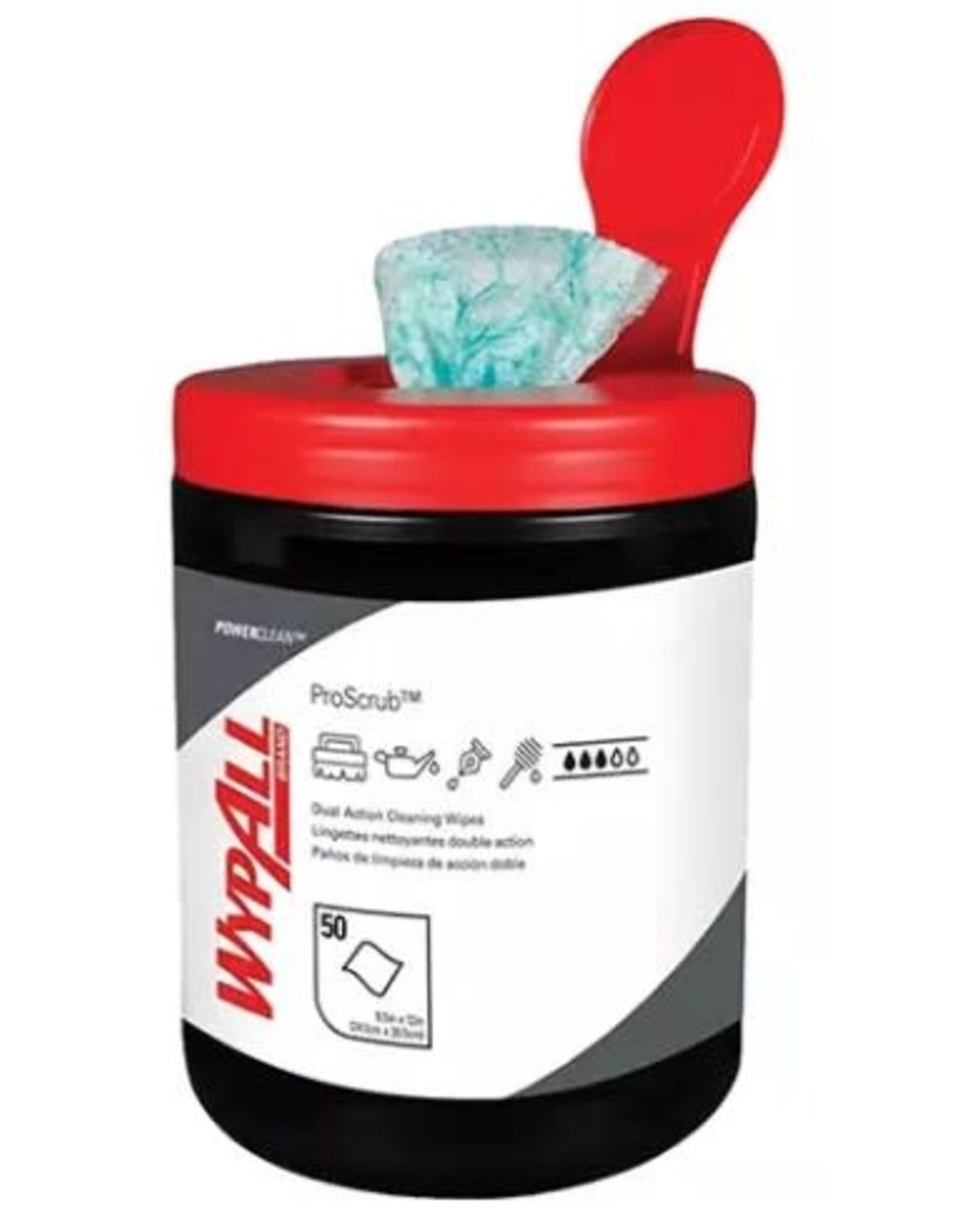 Wypall Waterless Cleaning Wipes, 50/Tub