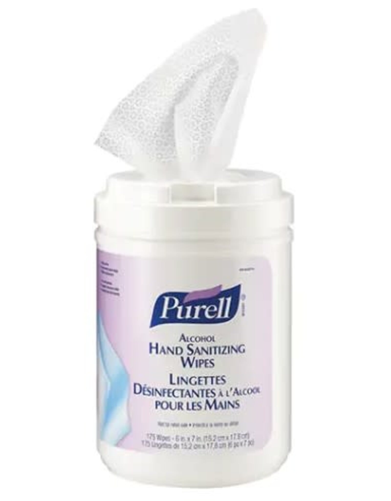 Purell Alcohol Sanitizing Wipes, 175/Tub