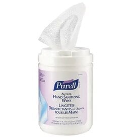 Purell Alcohol Sanitizing Wipes, 175/Tub