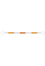 Telescopic Traffic Cone Bar - White/Orange, ABS 4' - 7'