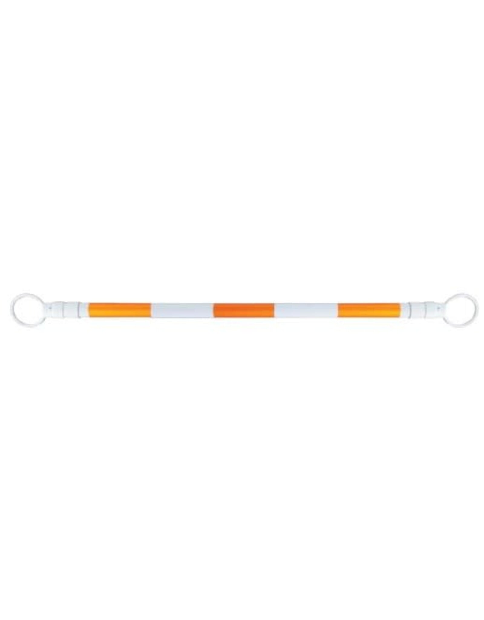 Telescopic Traffic Cone Bar - White/Orange, ABS 4' - 7'