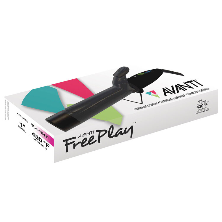 AVANTI Ceramic | Tourmaline Curling Iron 1'' - Perfect Curl & Protection - AFR100SC