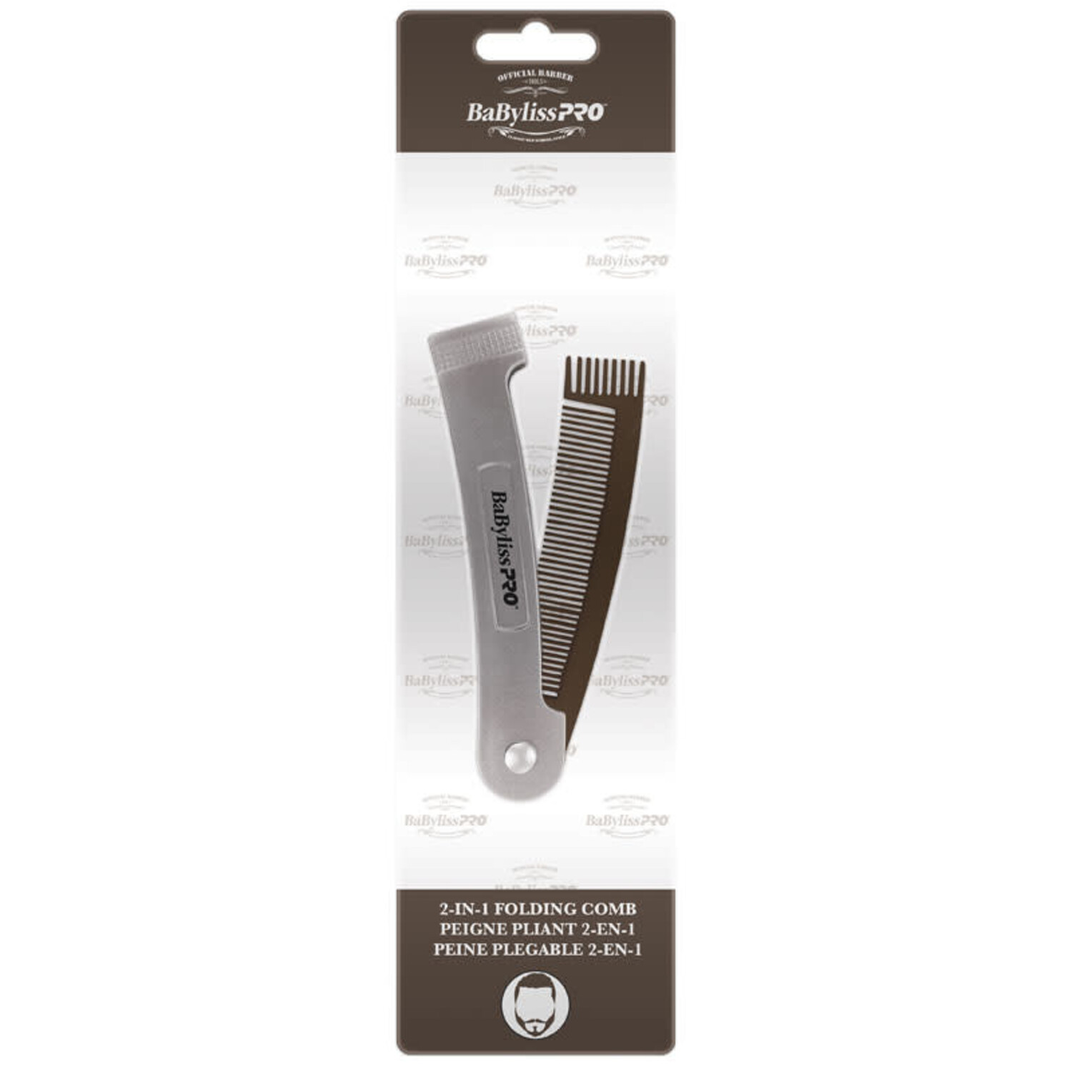 BABYLISS PRO Beard 2-in-1 Folding Comb BABYLISS PRO Beard 2-in-1 Folding Comb