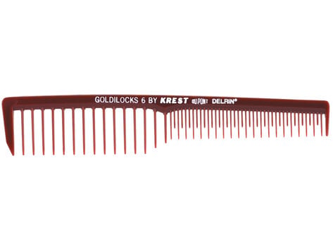 KREST Finishing Comb | Finishing Comb with Wide-Spaced Teeth - GOLDI-6C
