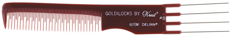 KREST Peigne | Soulever en Acier Inoxydable - Outil Professionnel pour Coiffure - GOLDI-8C