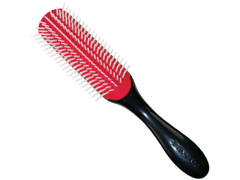 DENMAN Brosse Originale 7 Rangées Manche Vernis