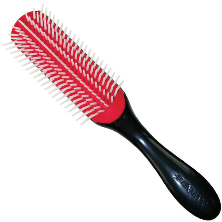 DENMAN Brosse Originale 7 Rangées Manche Vernis - DE-3C