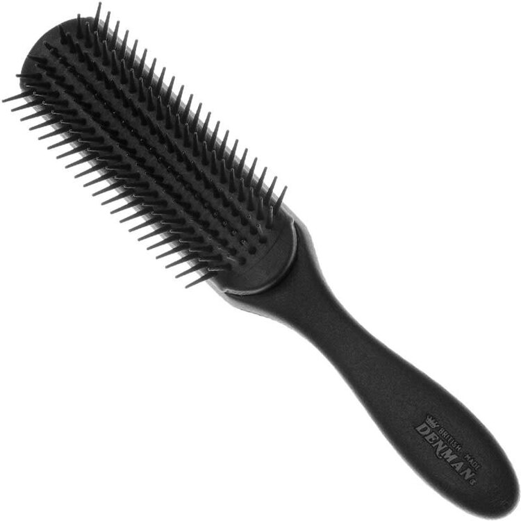 DENMAN Original 7-Row Brush Black Finish - DE-3MC