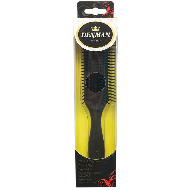 DENMAN Original 7-Row Brush Black Finish - DE-3MC
