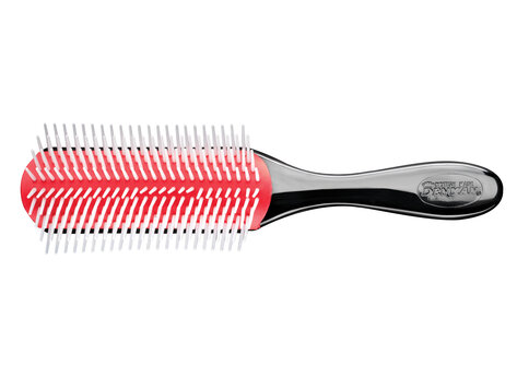 DENMAN Grande Brosse | 9 Rangées Manche Vernis - DE-4C
