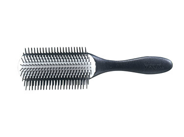 DENMAN Grande Brosse 9 Rangées Manche Texturé