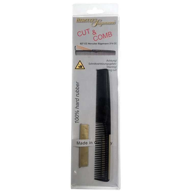 HERCULES SAGEMANN 7" Comb with Integrated Blade  - HER627CUTC
