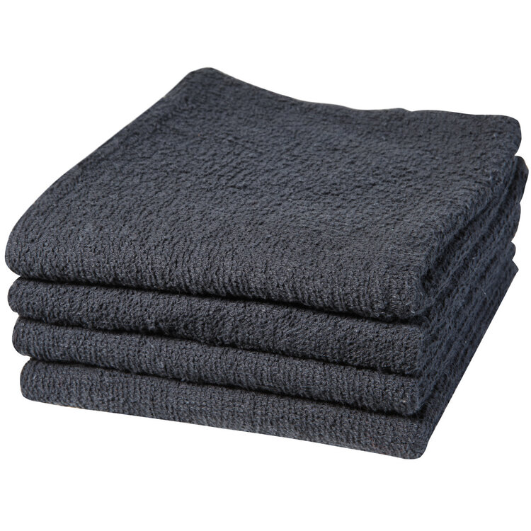 BABYLISSPRO 100% Cotton Black Towels  X12 - BESTOWELNBKUCC