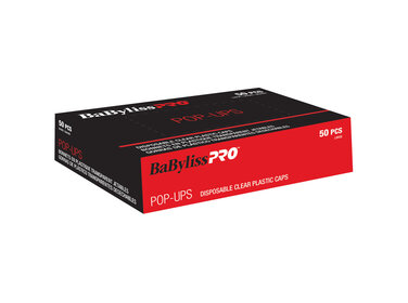 BABYLISSPRO Bonnets de Plastique Jetables  '' Pop Ups''  X 50MRCX