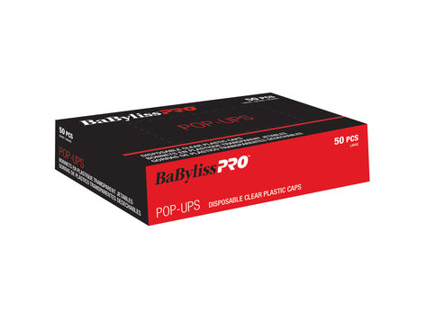 BABYLISSPRO Bonnets de Plastique Jetables  '' Pop Ups''  X 50MRCX