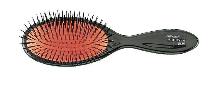 DANNYCO Grande Brosse | Poils de Nylon Décalés - Brosse Professionnelle pour Coiffure - 141-LGC