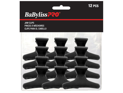 BABYLISSPRO Pinces à Mâchoires en Plastique - (Paquet 12) BABYLISSPRO Pinces à Mâchoires en Plastique - (Paquet 12)