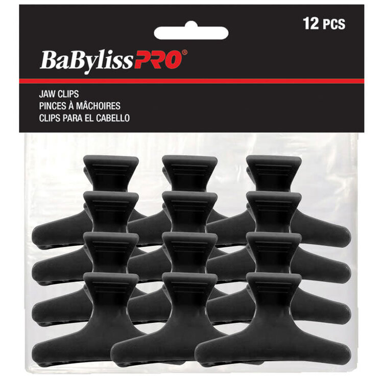 BABYLISSPRO Pinces à Mâchoires en Plastique - BES368UCC (Paquet 12)