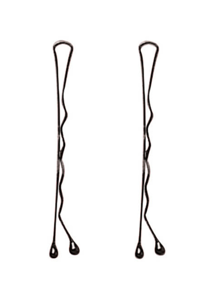 BABYLISSPRO Crimped Bobby Pins | 2" 60/ Card - Professional Hold