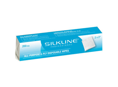 SILKLINE Lingettes Polyvalentes Jetables 200/Boîte