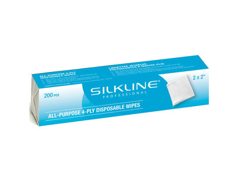 SILKLINE Lingettes Polyvalentes Jetables 200/Boîte