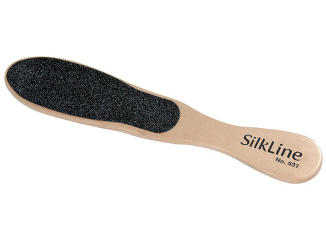 SILKLINE Two Sided Foot File / Oak Wood Handle