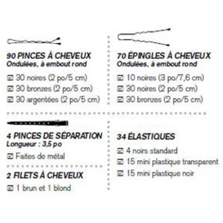 BABYLISSPRO 200 Pieces Hair Accessory Kit - BESHRACCUCC