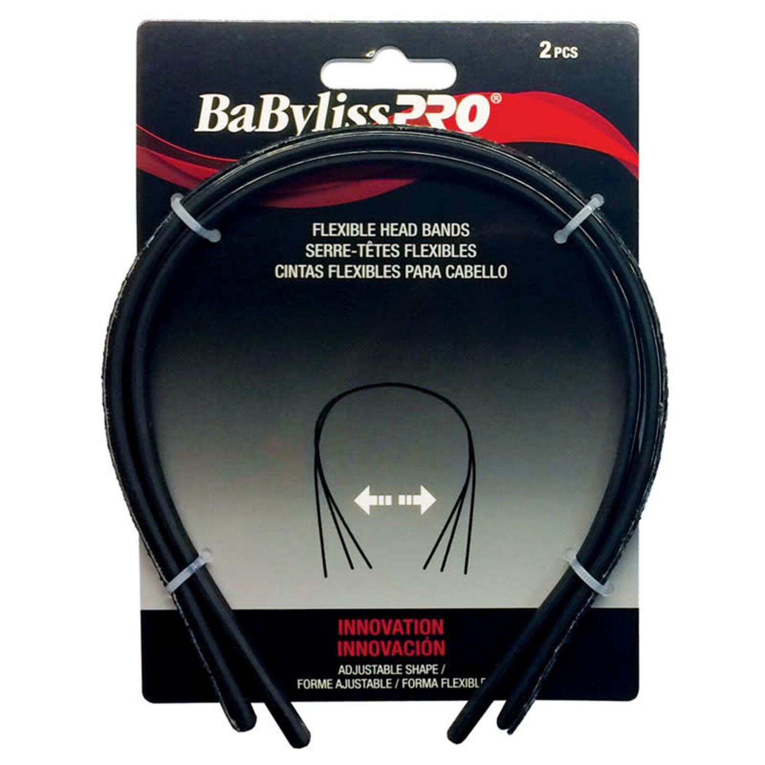 BABYLISS PRO 2pcs Flexible Head Bands Brown BABYLISS PRO 2pcs Flexible Head Bands Brown