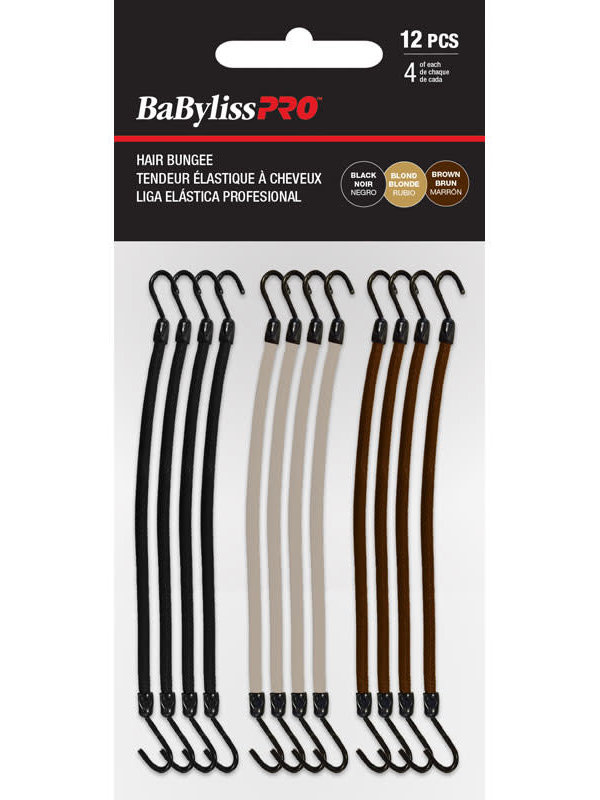 BABYLISSPRO Professional Hair Bungees, Assorted Colors
