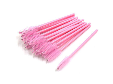 SILKLINE Pink Disposable Mascara Applicator 3.8'' / 25 per Bag
