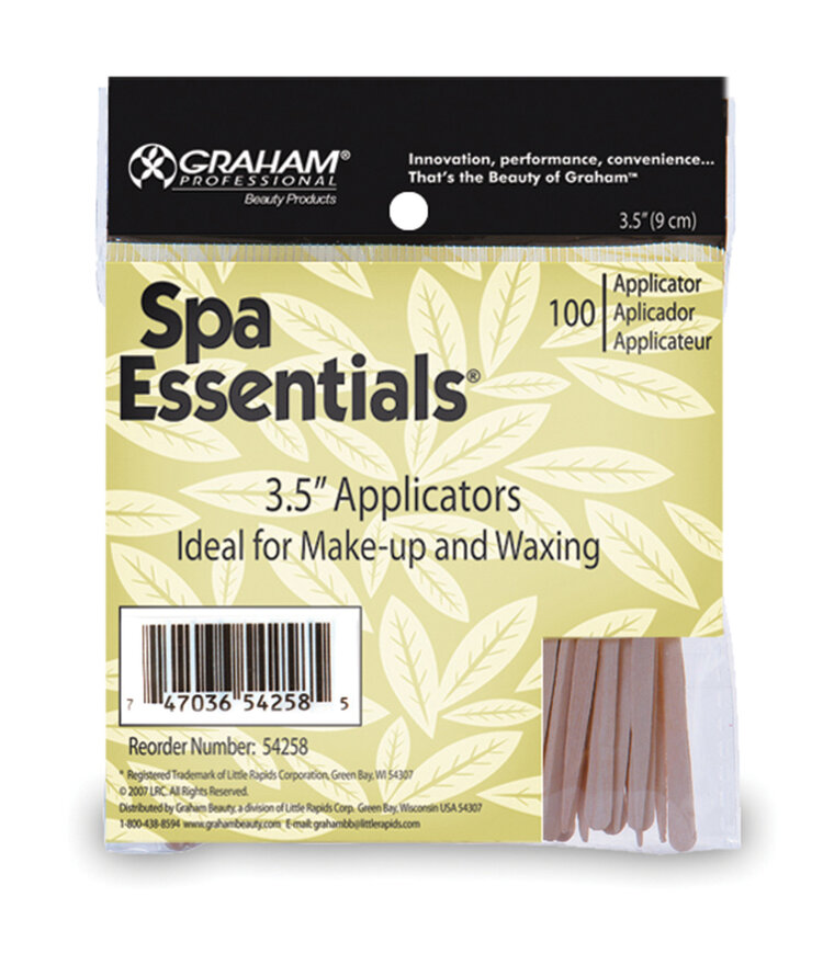 GRAHAM BEAUTY Applicateurs en bois- Bouts Pointu et Arrondie 3-1/2''- 54258C