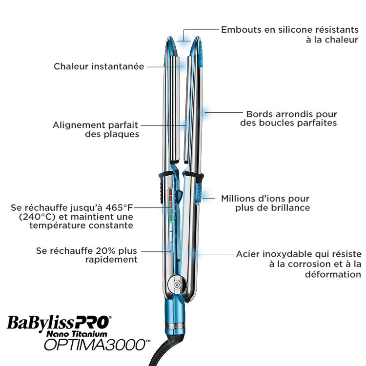 BABYLISSPRO Stainless Steel Flat Iron 1-1/4'' - BABSS3000TUC