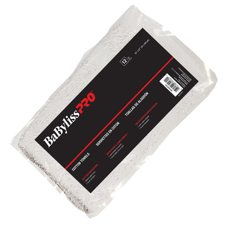 BABYLISSPRO Serviettes Blanches Standards X12 - BESTOWEL3UCC