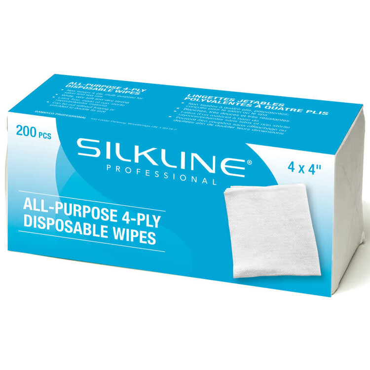 SILKLINE All Purpose Disposable Wipes 200/Box