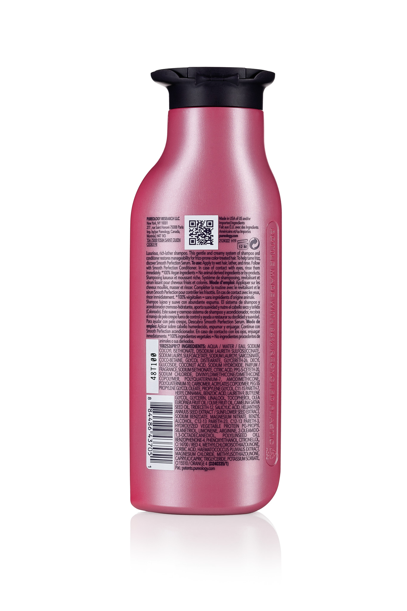 Pureology Smooth Perfection Shampoo | For Frizzy, Color-Treated Hair |  Smooths Hair & Controls Frizz | Sulfate-Free | Vegan