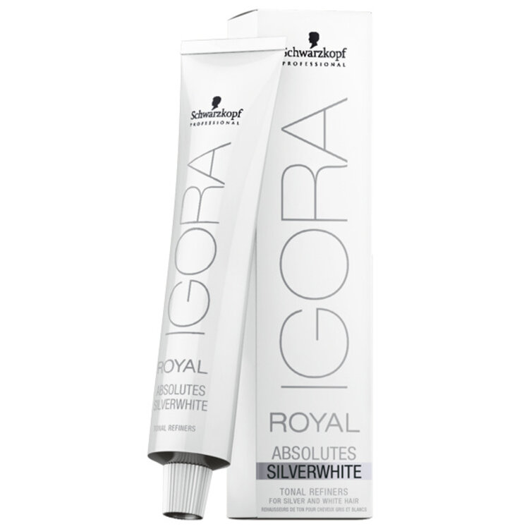 SCHWARZKOPF IGORA . ROYAL . SILVER WHITES | Coloration Permanente Sublimatrice de Cheveux Blancs (60ml/2oz)